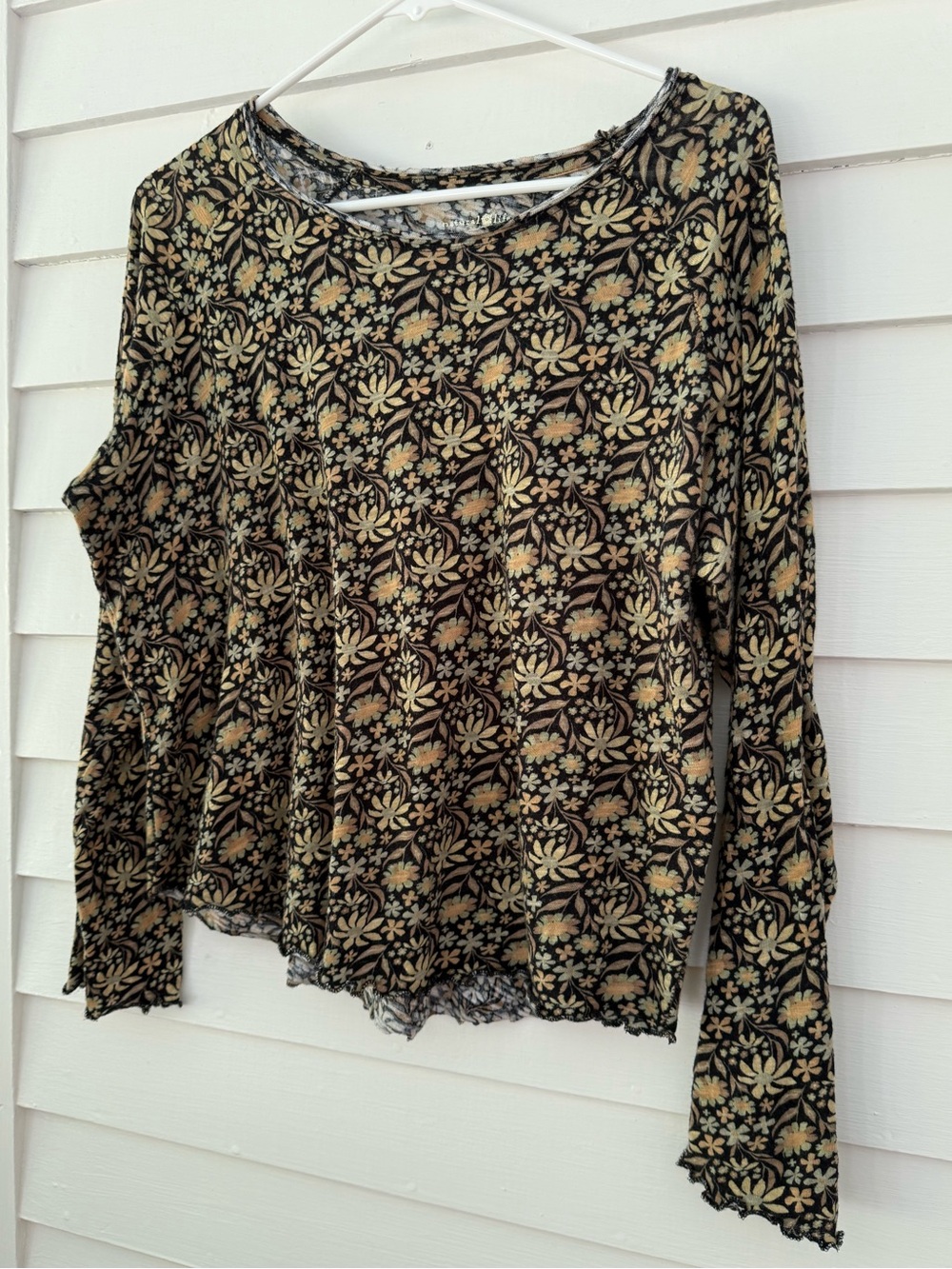 Natural Life | Floral Long Sleeve Top Size Large - Picture 4 of 7